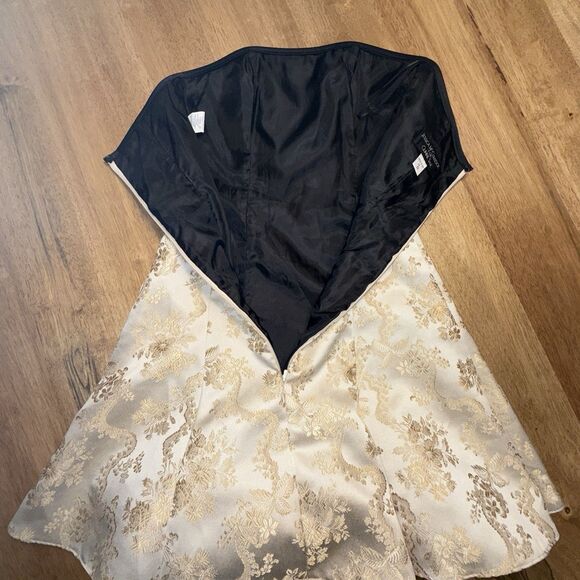 Gunne Sax Jessica McClintock Party Dress Strapless Bow Size 1/2 90s Y2K - Picture 11 of 12